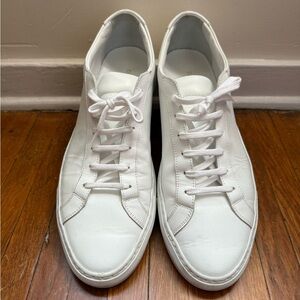 Men's White Leather Sneakers